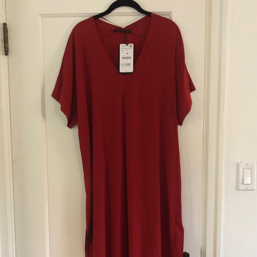 Zara Red Dress Size L